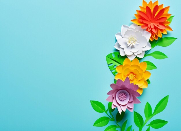 Paper art background with copy space