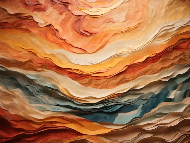 Paper Art Oil Painting Abstract Art Background