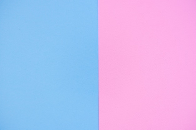 Paper background of two colors pink and blue.