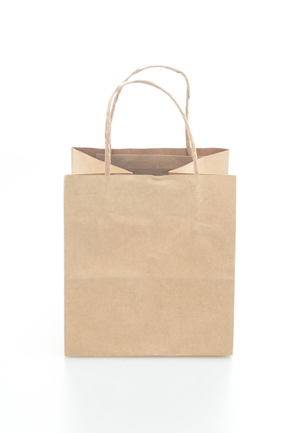 paper bag isolated on white background