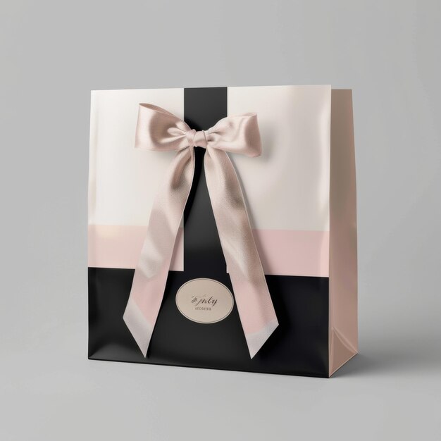 Photo paper bag mockup