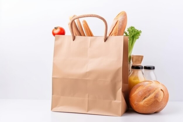 Paper bag products Market food Generate Ai