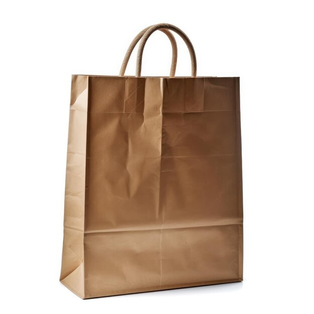 paper bag on white background