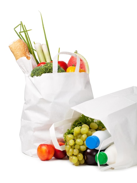 Фото Бумажный мешок с едой