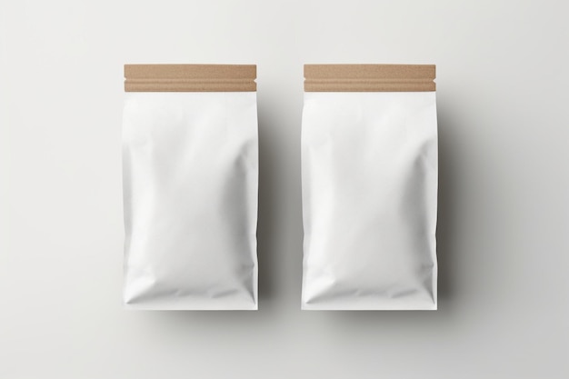 paper bags on gray