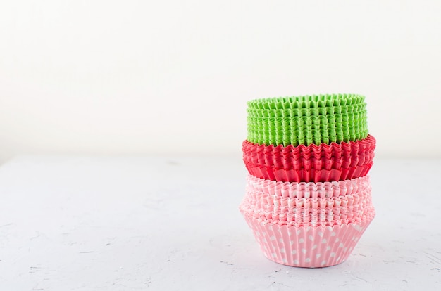 Paper baking cups for cupcakes and muffins