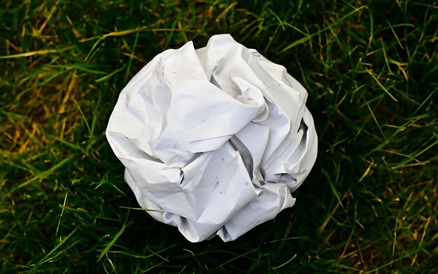 Photo paper ball ai generated