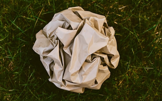 Photo paper ball ai generated