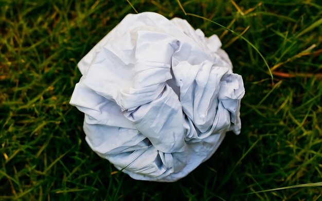 Photo paper ball ai generated