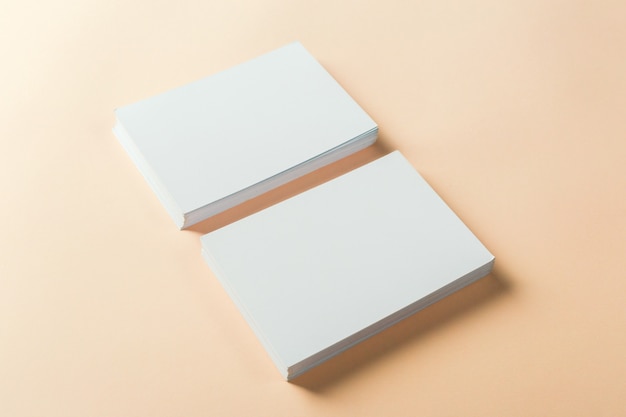 Paper blank business cards