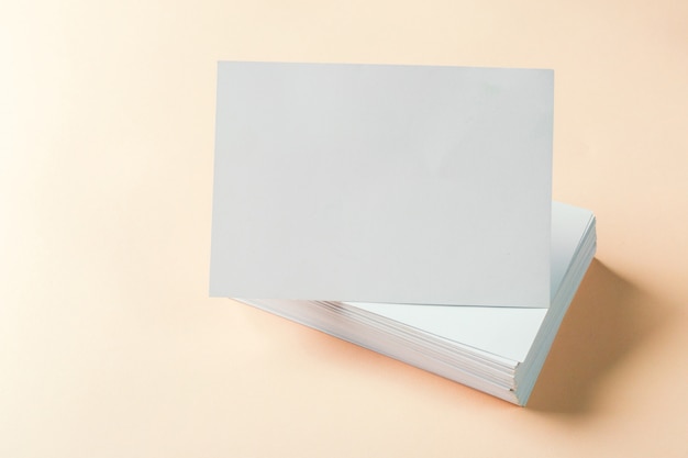 Paper blank business cards