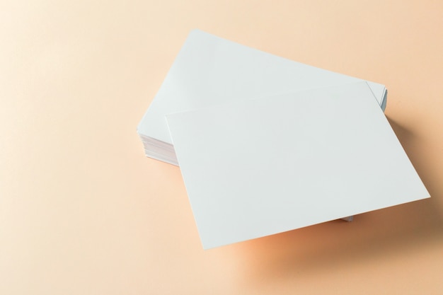 Paper blank business cards