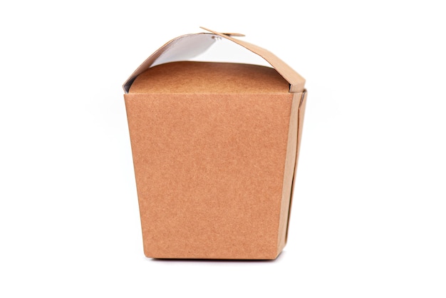 Photo paper box, empty paper container isolated