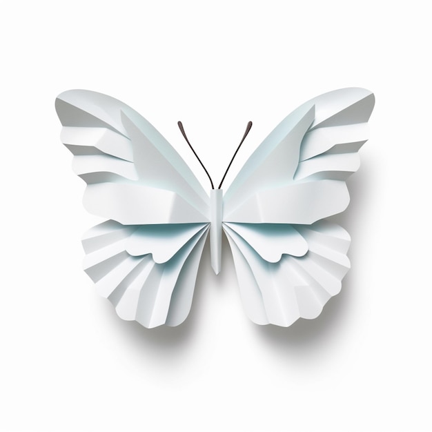 A paper butterfly with the word butterfly on it