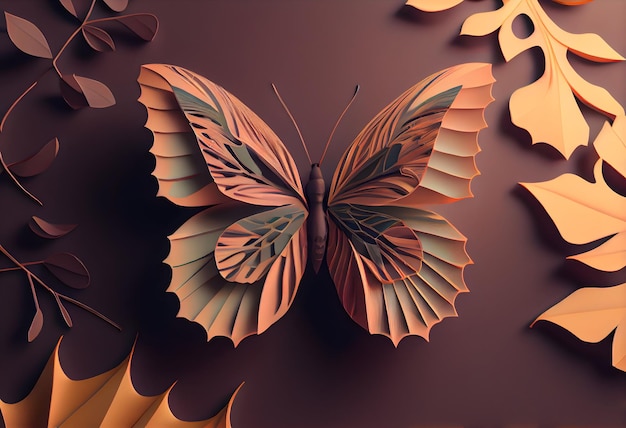 A paper butterfly