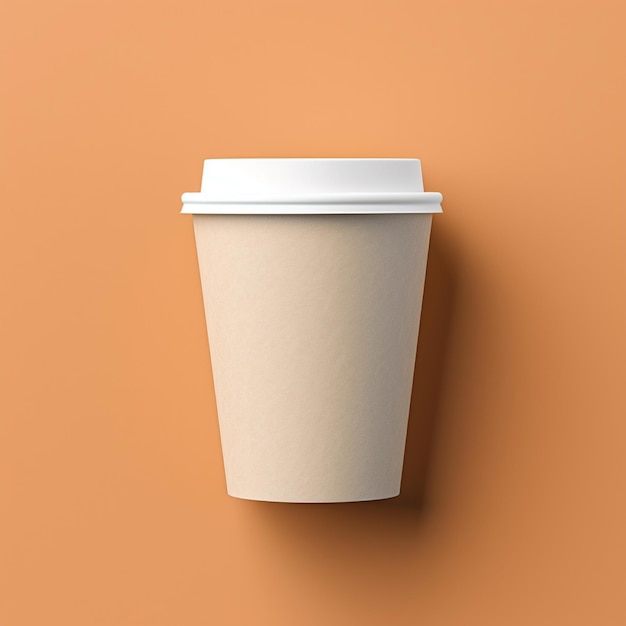 Paper coffee cup for mockup