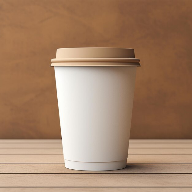 Paper coffee cup for mockup