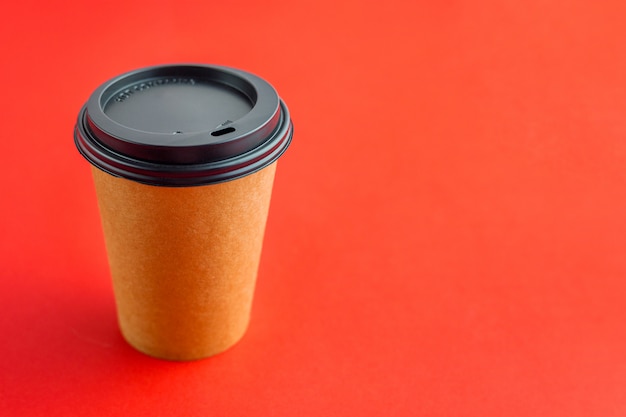 Paper coffee cup for takeaway drinks