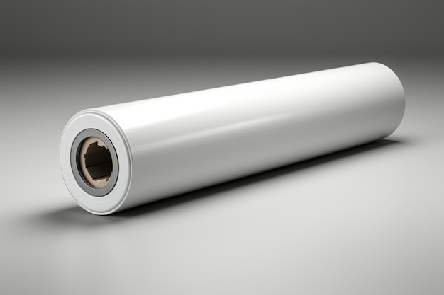 Paper Core Tube on white background