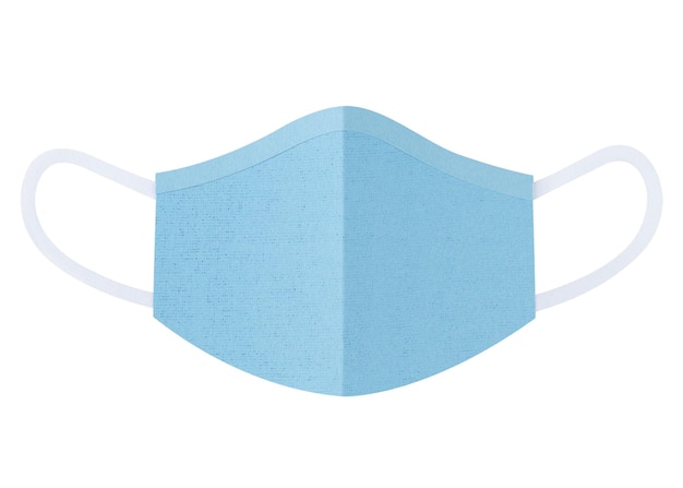 Paper craft surgical mask element transparent png