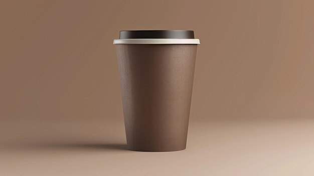 Photo paper cup mockup