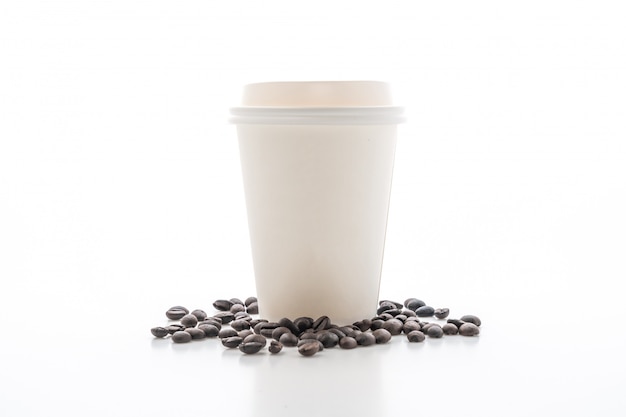 Бумажный стаканчик на вынос кофе