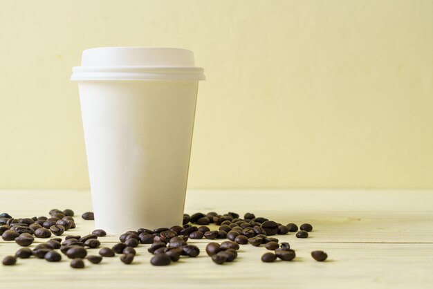 Paper cup of takeaway coffee