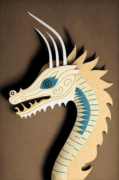 viking ship dragon head template