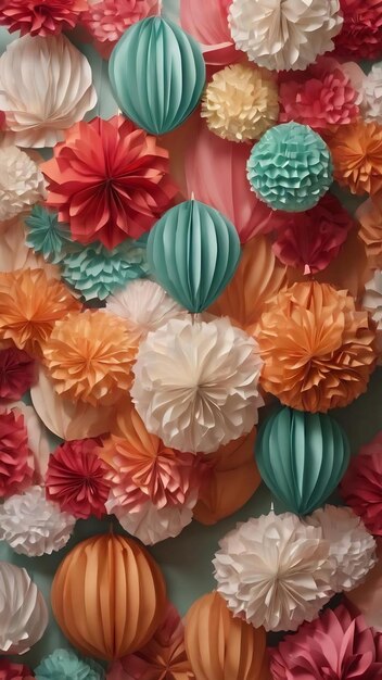 Paper decor for party