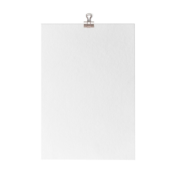 Photo paper document mockup png stationery