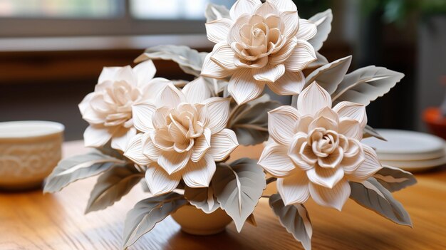 paper flowers HD wallpaper photographic image