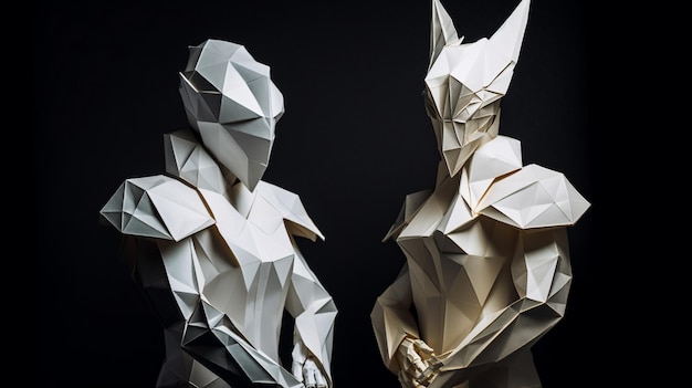 Paper fold character