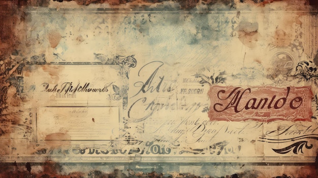 Paper graphic vintage background