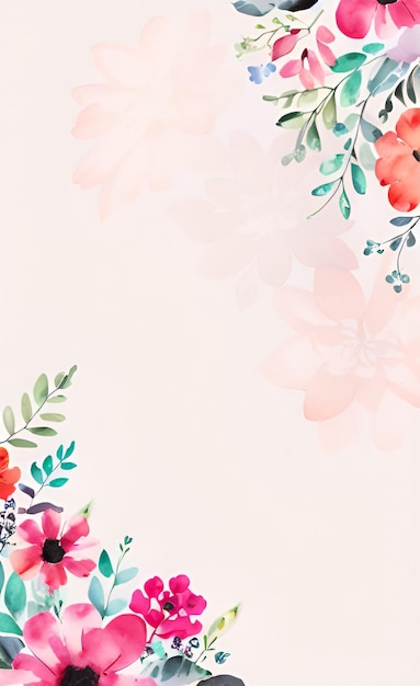 Premium Photo  ##paper iphone wallpapers with a floral background