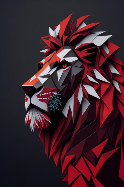 paper lion illustration