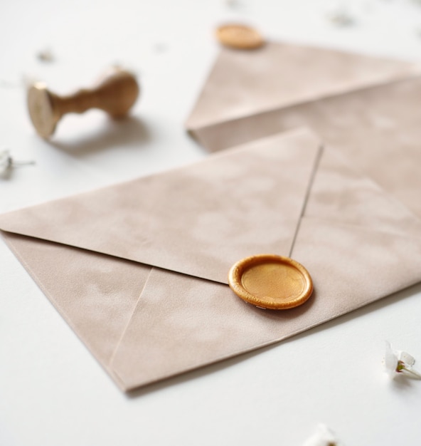 Photo paper mail with envelopes