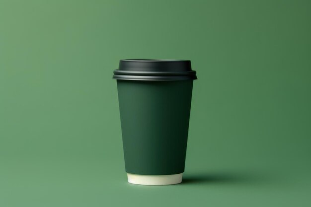 paper mockup coffee tea plastic take go away cup Generative AI