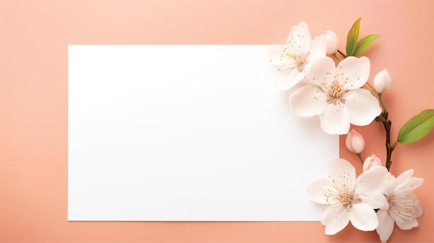 paper mockup pink background