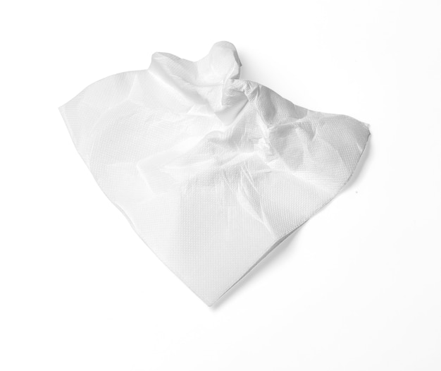 Photo paper napkin isolated on a white