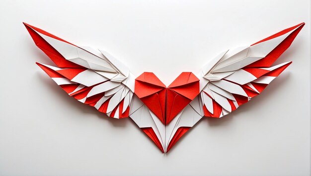 Foto paper origami rood hart