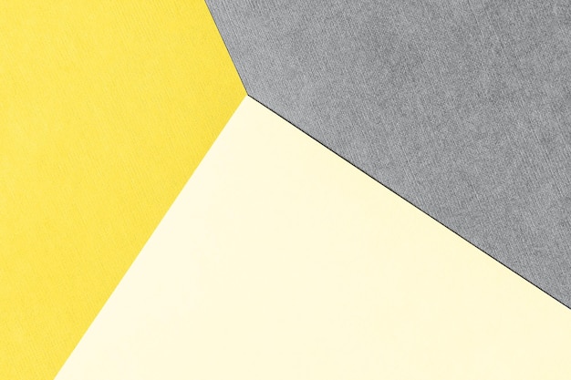 Paper for pastel overlap in yellow and grey colors for background banner presentation template