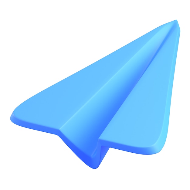 Paper plane 3D icon