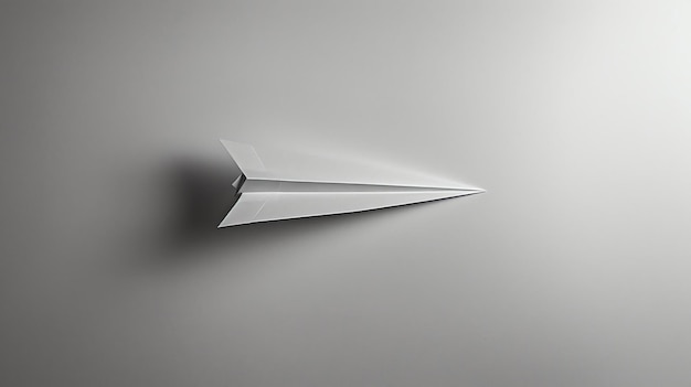 Photo a paper plane is a simple toy made of a sheet of paper folded into a shape that allows it to glide through the air