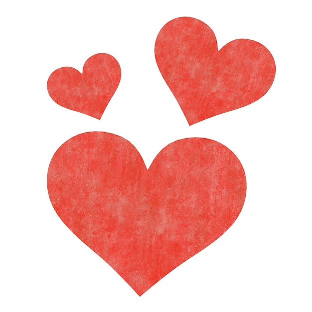 Foto illustrazione 3d del cuore rosso di carta