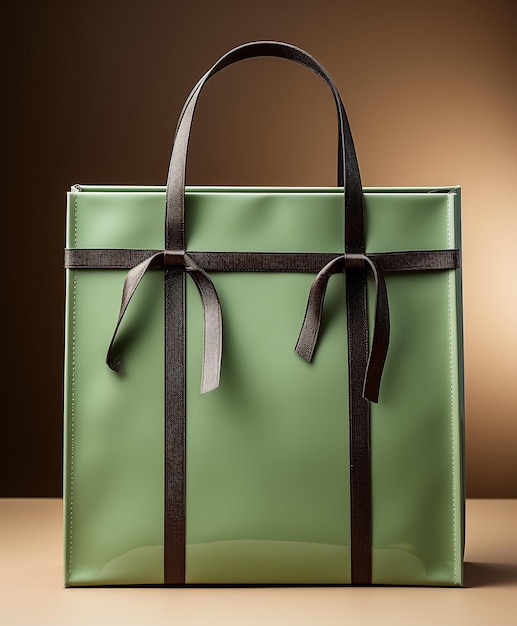 A Paper Shopping Bag Glossy Finish and Graceful Lines