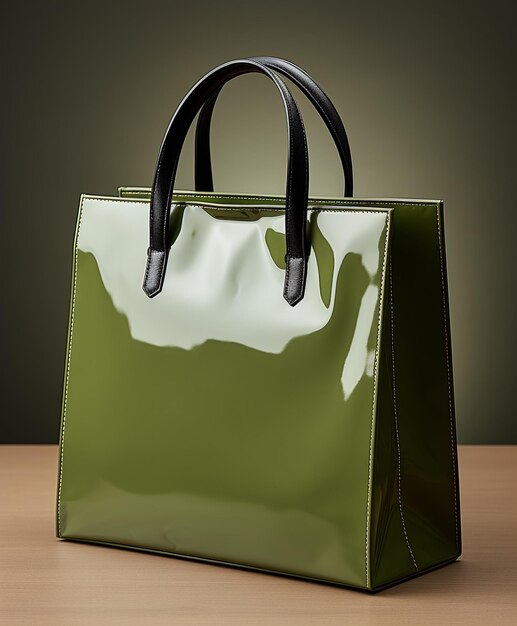 A Paper Shopping Bag Glossy Finish and Graceful Lines