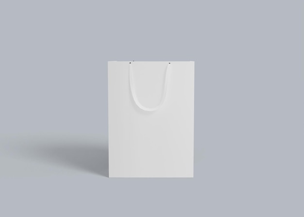 Paper shopping bag isolated