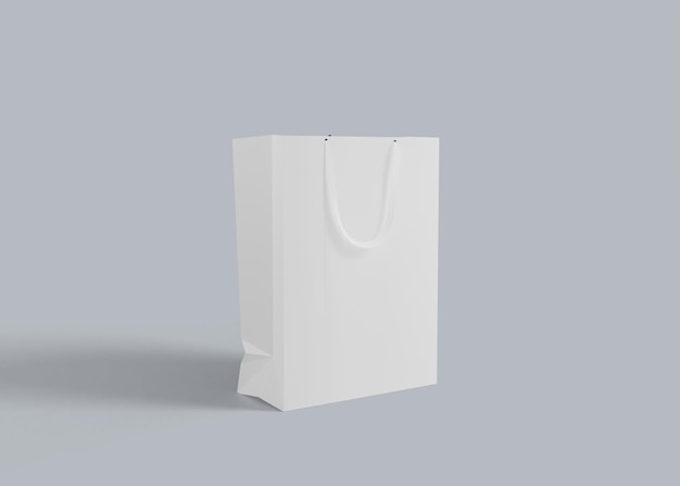 Paper shopping bag isolated