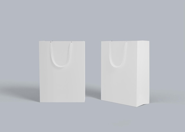 Photo paper shopping bag isolated