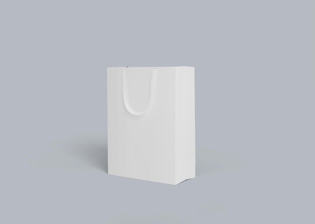 Paper shopping bag isolated